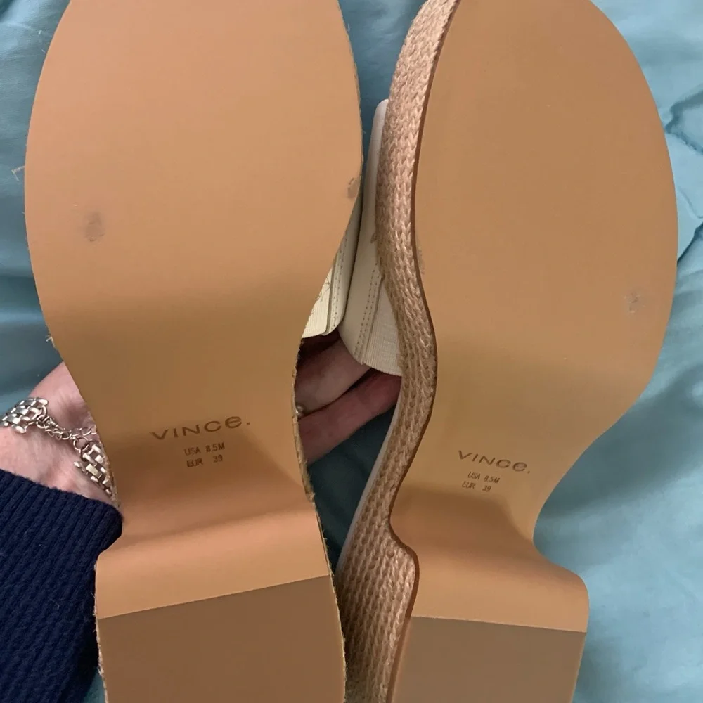 Vince Cream Mules - Picture 3 of 4